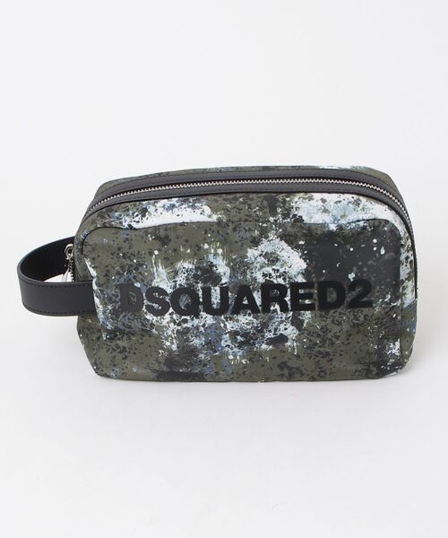 DSQUARED2(ディースクエアード)の「Urban Beauty Case/0252(クラッチバッグ・メンズ・ブラック/アーミー・FREE)」の1枚目の写真