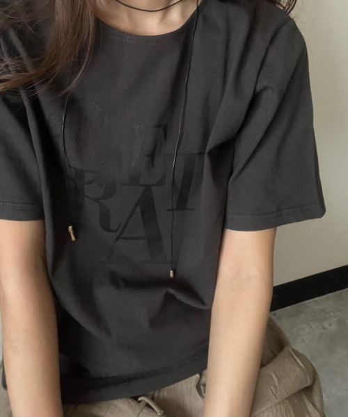 deux amour(ドゥーザムール)の「CREAT Tシャツ(Tシャツ/カットソー・レディース・ワインレッド/ホワイト/チャコールグレー/ブラック・M~L)」の1枚目の写真