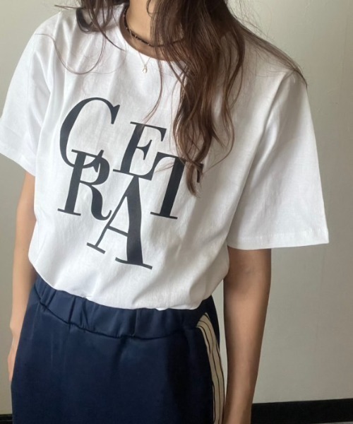 deux amour(ドゥーザムール)の「CREAT Tシャツ(Tシャツ/カットソー・レディース・ワインレッド/ホワイト/チャコールグレー/ブラック・M~L)」の8枚目の写真