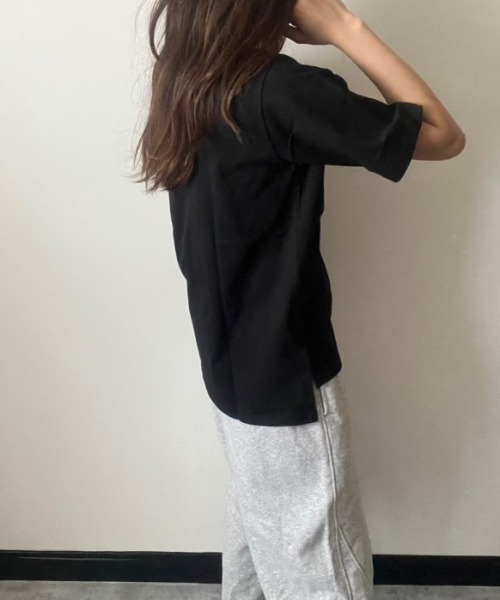 deux amour(ドゥーザムール)の「CREAT Tシャツ(Tシャツ/カットソー・レディース・ワインレッド/ホワイト/チャコールグレー/ブラック・M~L)」の22枚目の写真