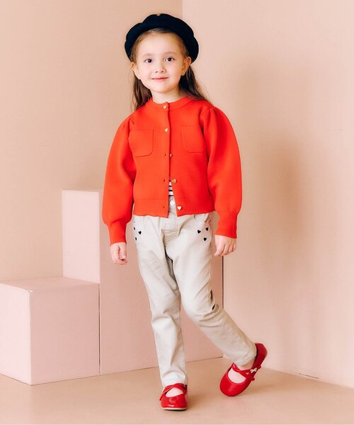 apres les cours（アプレレクール）の「プレート付きベレー（ハット・キッズ・ブラック/アイボリー/キャメル・50/54/58）」の5枚目の写真