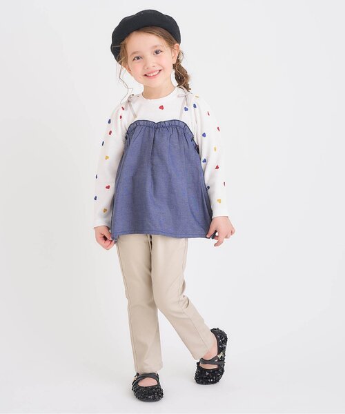 apres les cours（アプレレクール）の「プレート付きベレー（ハット・キッズ・ブラック/アイボリー/キャメル・50/54/58）」の8枚目の写真