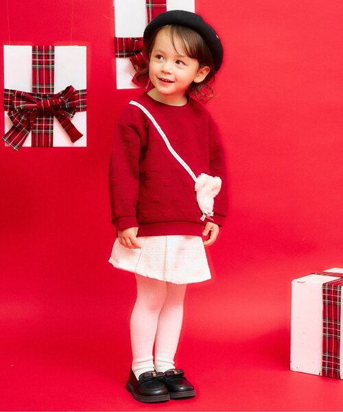 apres les cours（アプレレクール）の「プレート付きベレー（ハット・キッズ・ブラック/アイボリー/キャメル・50/54/58）」の9枚目の写真