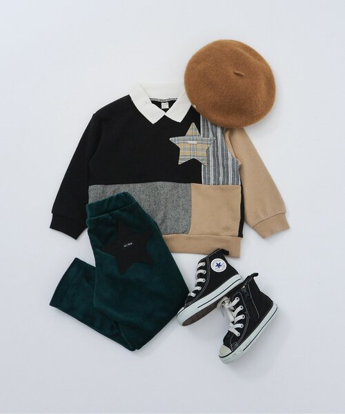 apres les cours（アプレレクール）の「プレート付きベレー（ハット・キッズ・ブラック/アイボリー/キャメル・50/54/58）」の17枚目の写真