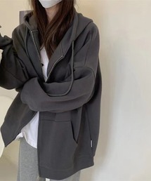 cammie(キャミー)のジャージファブリックジップパーカー(パーカー)