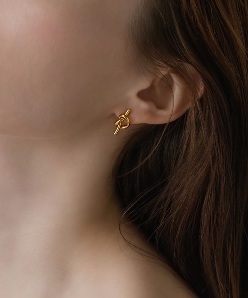 Amin Paris ゴールドピアス Aロゴ 両耳 アミパリス ピアス ゴールド 2