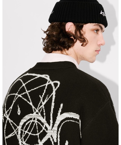KENZO(ケンゾー)の「'Kenzo x Futura 2000' ウール カーディガン ユニセックス(カーディガン/ボレロ・メンズ・ブラック系その他5・LARGE/MEDIUM/SMALL)」の11枚目の写真