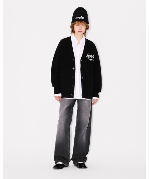 KENZO(ケンゾー)の「'Kenzo x Futura 2000' ウール カーディガン ユニセックス(カーディガン/ボレロ・メンズ・ブラック系その他5・LARGE/MEDIUM/SMALL)」の4枚目の写真