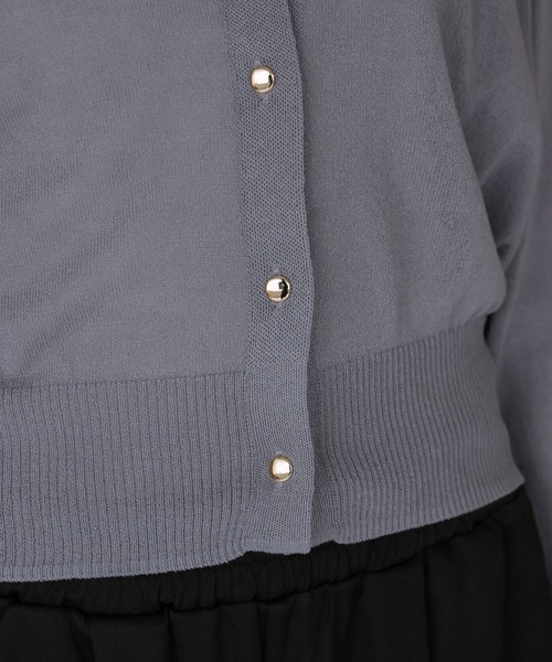 amini（アミニ）の「UVカット接触冷感シアーカーディガン（カーディガン/ボレロ・レディース・ネイビー/ホワイト/レッド/ブラック/グレー・MEDIUM）」の13枚目の写真