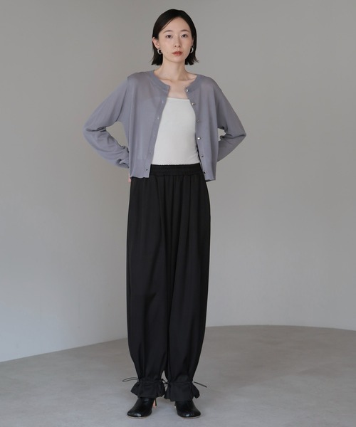 amini（アミニ）の「UVカット接触冷感シアーカーディガン（カーディガン/ボレロ・レディース・ネイビー/ホワイト/レッド/ブラック/グレー・MEDIUM）」の20枚目の写真