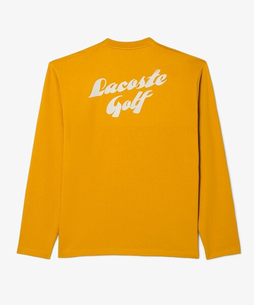 LACOSTE（ラコステ）の「ラコステゴルフバックプリントウルトラドライロングスリーブTシャツ（Tシャツ/カットソー・メンズ・イエロー・3/5/4）」の2枚目の写真