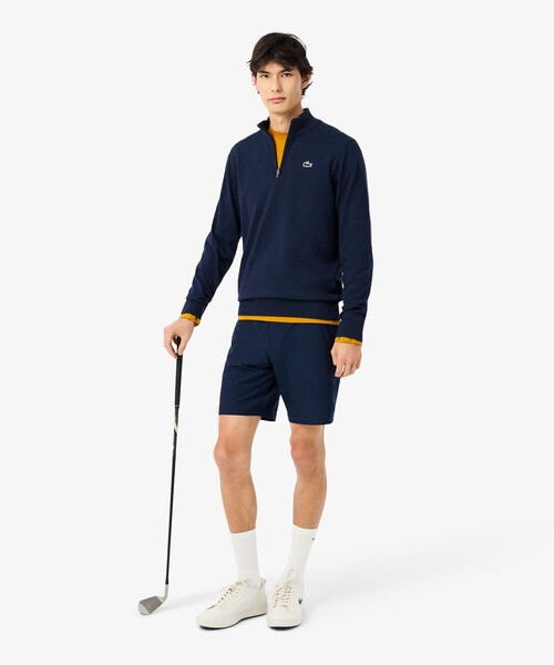 LACOSTE（ラコステ）の「ラコステゴルフバックプリントウルトラドライロングスリーブTシャツ（Tシャツ/カットソー・メンズ・イエロー・3/5/4）」の8枚目の写真