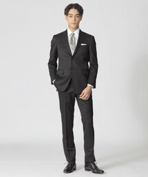 Paul Stuart(�|�[���X�`���A�[�g)�̃u���b�N�c�C���X�[�c�i���畞�j(�X�[�c�Z�b�g)