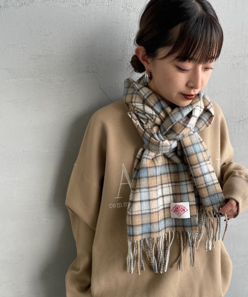 DANTON/ダントン] カシミヤ混ウールマフラー（マフラー）｜DANTON