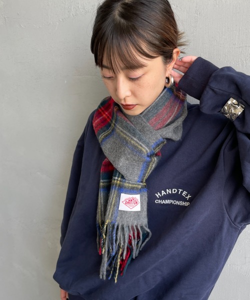 DANTON（ダントン）の「[DANTON/ダントン] カシミヤ混ウールマフラー（マフラー・レディース・チャコールグレー/グレー系/レッド/ベージュ系/ベージュ・ONE SIZE）」の12枚目の写真