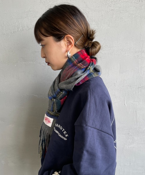 DANTON（ダントン）の「[DANTON/ダントン] カシミヤ混ウールマフラー（マフラー・レディース・チャコールグレー/グレー系/レッド/ベージュ系/ベージュ・ONE SIZE）」の14枚目の写真