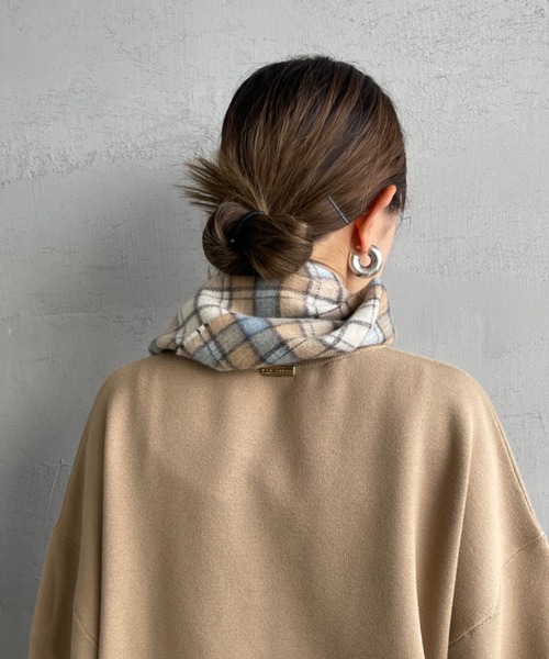 DANTON（ダントン）の「[DANTON/ダントン] カシミヤ混ウールマフラー（マフラー・レディース・チャコールグレー/グレー系/レッド/ベージュ系/ベージュ・ONE SIZE）」の20枚目の写真