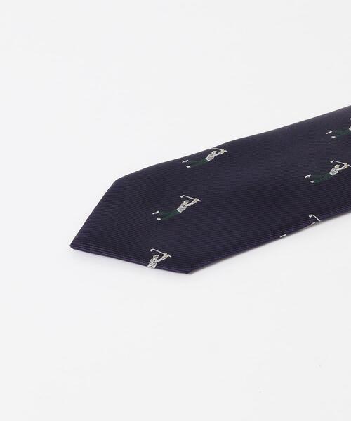 URBAN RESEARCH DOORS（アーバンリサーチドアーズ）の「LIFE STYLE TAILOR　25AWゴルフモチーフタイ（ネクタイ・メンズ・ネイビー/グレー・-）」の4枚目の写真