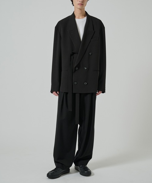 UJOH ウジョー ノーカラージャケット ストール付き美品‼️ UJOH HOMME/ウジョー】Spencer JKT（テーラードジャケット）｜UJOH