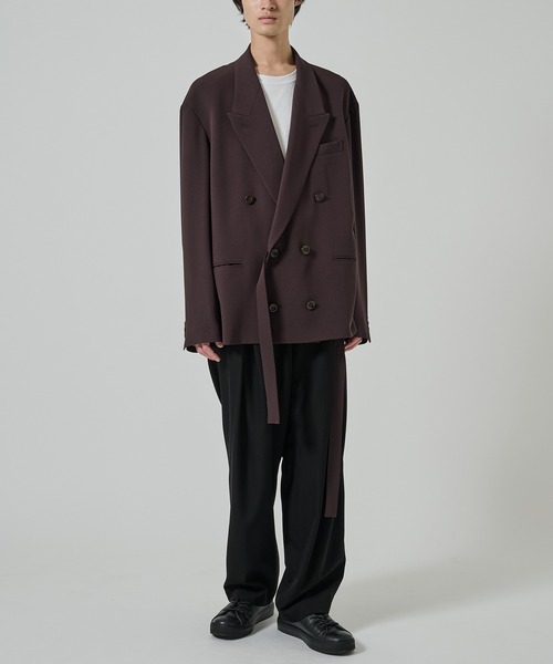 UJOH(ウジョー)の「【UJOH HOMME/ウジョー】Spencer JKT(テーラードジャケット・メンズ・ブラック/ブラウン・4/5)」の4枚目の写真