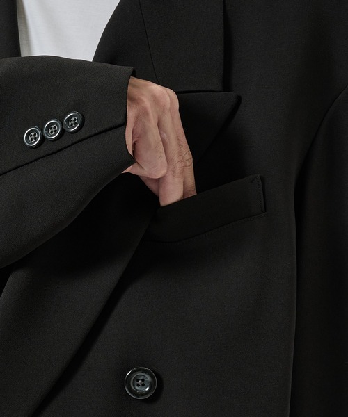 UJOH(ウジョー)の「【UJOH HOMME/ウジョー】Spencer JKT(テーラードジャケット・メンズ・ブラック/ブラウン・4/5)」の12枚目の写真