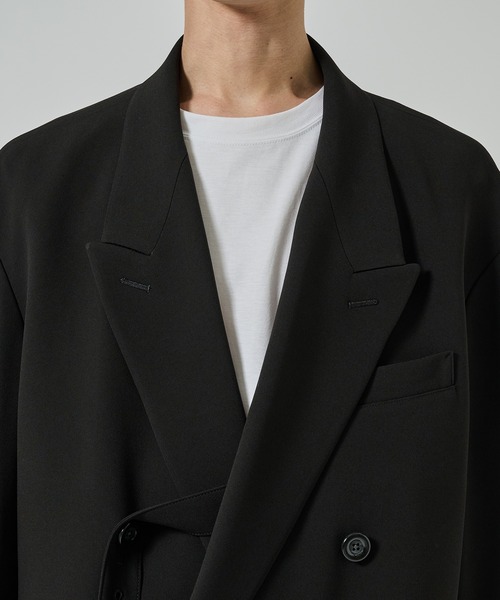 UJOH(ウジョー)の「【UJOH HOMME/ウジョー】Spencer JKT(テーラードジャケット・メンズ・ブラック/ブラウン・4/5)」の14枚目の写真