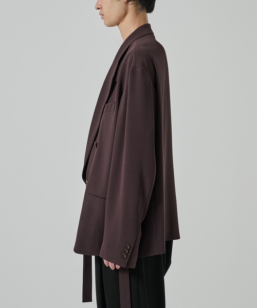 UJOH(ウジョー)の「【UJOH HOMME/ウジョー】Spencer JKT(テーラードジャケット・メンズ・ブラック/ブラウン・4/5)」の18枚目の写真