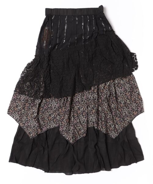 チャイハネ（チャイハネ）の「【チャイハネ】サリレアロングスカート（スカート・レディース・ブラック/ピンク/ホワイト/マスタード・FREE）」の6枚目の写真