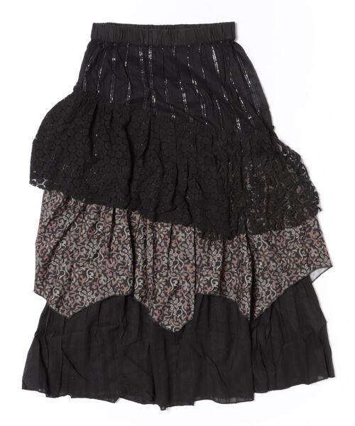 チャイハネ（チャイハネ）の「【チャイハネ】サリレアロングスカート（スカート・レディース・ブラック/ピンク/ホワイト/マスタード・FREE）」の5枚目の写真