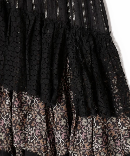 チャイハネ（チャイハネ）の「【チャイハネ】サリレアロングスカート（スカート・レディース・ブラック/ピンク/ホワイト/マスタード・FREE）」の7枚目の写真