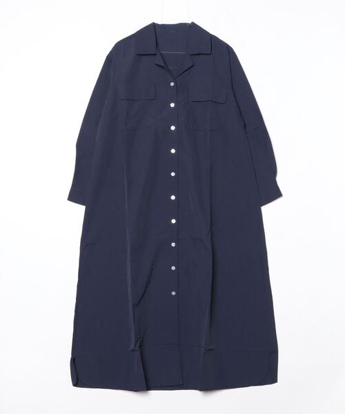 FREE STYLISTS(フリー スタイリスト)の「YUGA_YGMC Long-sleeved shirt dress(ワンピース・レディース・オフホワイト/ネイビー/カーキ・FREE)」の9枚目の写真