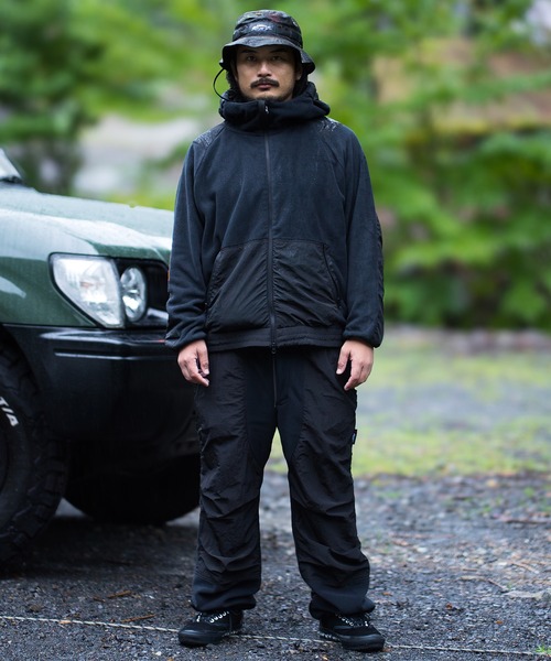 ムラサキスポーツ（ムラサキスポーツ）の「DEAR LAUREL/ディアローレル アウター フリースジャケット POLARTEC ポーラテック フィッシング 保温 セットアップ対応 D25F-0109（その他アウター・メンズ・グレー/ブラック・L/M）」の5枚目の写真