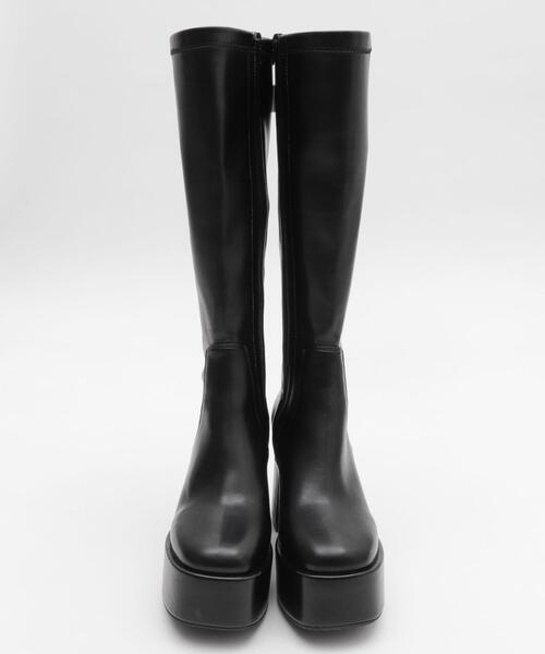 WEGO（ウィゴー）の「WEGO/【25年秋冬新作】ストレッチヒールロングブーツ（ブーツ・レディース・ブラック/ブラック系その他・LARGE/MEDIUM/SMALL/X-LARGE）」の19枚目の写真