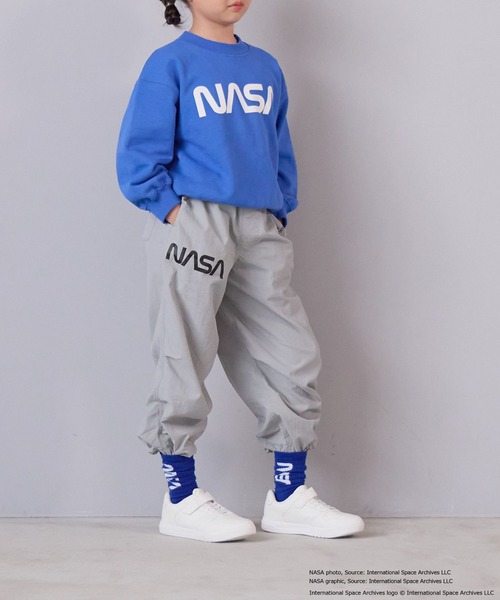 LOWRYS FARM（ローリーズファーム）の「ＮＡＳＡナイロンパンツ　593052（その他パンツ・キッズ・ブラック/オフホワイト/グレー・150cm/140cm/130cm/120cm/110cm）」の3枚目の写真