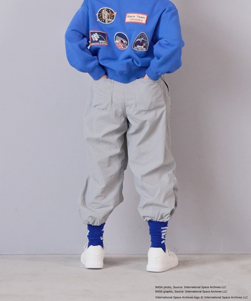 LOWRYS FARM（ローリーズファーム）の「ＮＡＳＡナイロンパンツ　593052（その他パンツ・キッズ・ブラック/オフホワイト/グレー・150cm/140cm/130cm/120cm/110cm）」の17枚目の写真