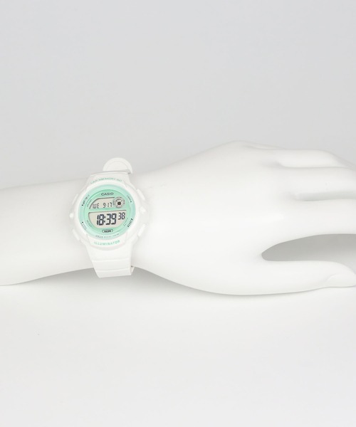 CASIO(カシオ)の「CASIO Collection / LWS-1200H-7A3JF(デジタル腕時計・レディース・ホワイト×グリーン・FREE)」の6枚目の写真