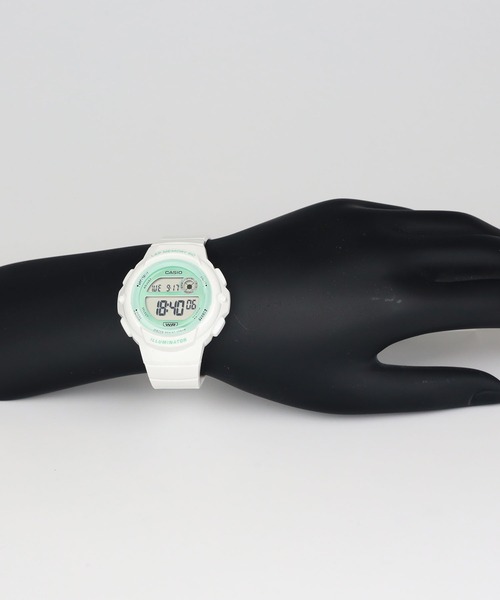 CASIO(カシオ)の「CASIO Collection / LWS-1200H-7A3JF(デジタル腕時計・レディース・ホワイト×グリーン・FREE)」の9枚目の写真