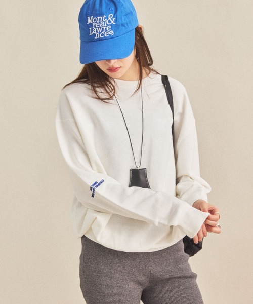 MIRROR STOKE（ミラーストーク）の「【ZOZO限定】BACK LOGO SWEATSHIRT/バックロゴスウェットシャツ（スウェット・レディース・ブラウン/オフホワイト・MEDIUM）」の18枚目の写真