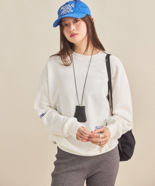 MIRROR STOKE（ミラーストーク）の「【ZOZO限定】BACK LOGO SWEATSHIRT/バックロゴスウェットシャツ（スウェット・レディース・ブラウン/オフホワイト・MEDIUM）」の17枚目の写真