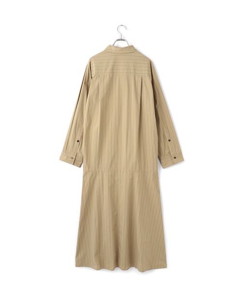 ADAM ET ROPE'（アダムエロペ）の「フレアーシャツワンピース（シャツワンピース・レディース・ベージュ系その他/サックスブルー・FREE）」の14枚目の写真