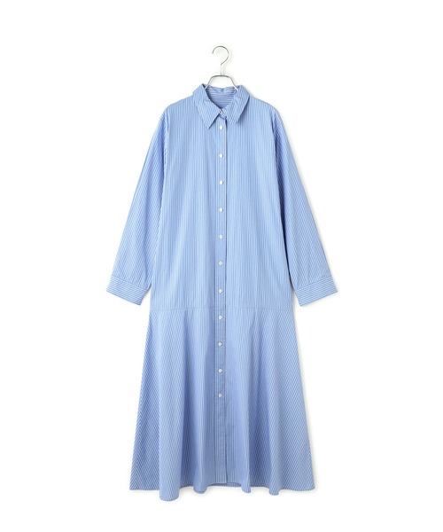 ADAM ET ROPE'（アダムエロペ）の「フレアーシャツワンピース（シャツワンピース・レディース・ベージュ系その他/サックスブルー・FREE）」の22枚目の写真