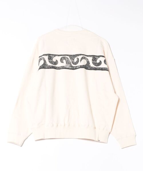 BILLABONG(ビラボン)の「BILLABONG レディース SUN WAVE KENDAL ART トレーナー 【BIG LOOSE】【2025年秋冬モデル】/ビラボンバックプリントスウェットトレーナー(スウェット・レディース・オリーブ/アイボリー・MEDIUM)」の5枚目の写真