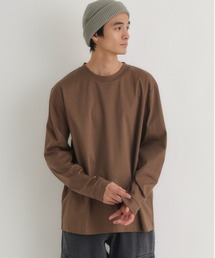 BACK NUMBER(バックナンバー)【メンズ】【店舗で人気】【さらっと心地良い】シルケット加工ロングスリーブTシャツ(遮熱・接触冷感)