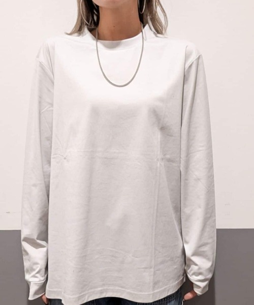 BACK NUMBER(バックナンバー)の「BACK NUMBER(バックナンバー)【メンズ】【店舗で人気】【さらっと心地良い】シルケット加工ロングスリーブTシャツ(遮熱・接触冷感)(Tシャツ/カットソー・メンズ・オリーブ/ブラック/シルバー/グレー/ブラウン/ホワイト・M/L/XL/S)」の6枚目の写真