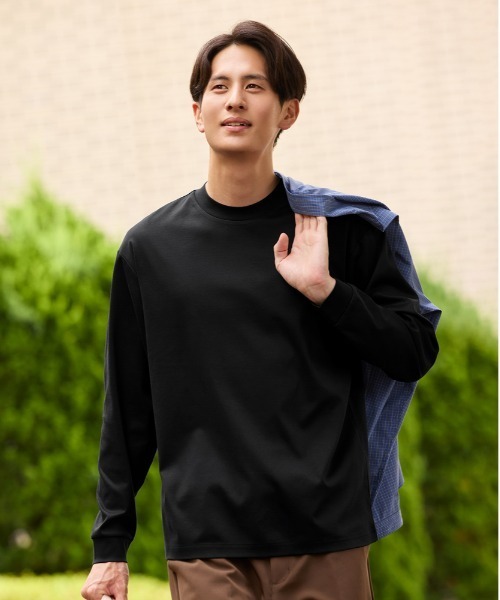 BACK NUMBER】シルケット加工ロングスリーブTシャツ（Tシャツ