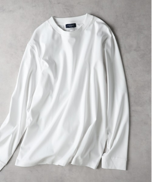 BACK NUMBER(バックナンバー)の「BACK NUMBER(バックナンバー)【メンズ】【店舗で人気】【さらっと心地良い】シルケット加工ロングスリーブTシャツ(遮熱・接触冷感)(Tシャツ/カットソー・メンズ・オリーブ/ブラック/シルバー/グレー/ブラウン/ホワイト・M/L/XL/S)」の17枚目の写真