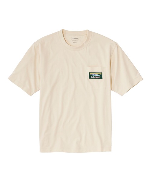 L.L.Bean（エルエルビーン）の「エル・エル・ビーン・カタディン・ロゴ・ティ、半袖 米国フィット・レギュラー（Tシャツ/カットソー・メンズ・アイボリー/ブラウン系/ヘザーグレー/ネイビー・MEDIUM/LARGE/X-LARGE/SMALL）」の12枚目の写真