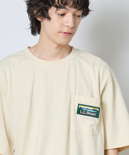 L.L.Bean（エルエルビーン）の「エル・エル・ビーン・カタディン・ロゴ・ティ、半袖 米国フィット・レギュラー（Tシャツ/カットソー・メンズ・アイボリー/ブラウン系/ヘザーグレー/ネイビー・MEDIUM/LARGE/X-LARGE/SMALL）」の11枚目の写真