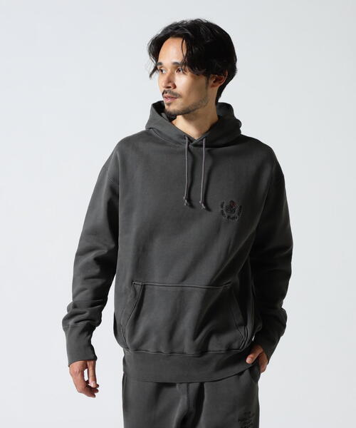 The Make Happy Studio(ザメイクハッピーストゥディオ)の「The Make Happy Studio/ザメイクハッピーストゥディオ/SWEAT HOODY(パーカー・メンズ・その他7/ネイビー/ブラック・M/XL/L)」の1枚目の写真