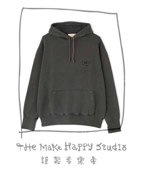 The Make Happy Studio(ザメイクハッピーストゥディオ)の「The Make Happy Studio/ザメイクハッピーストゥディオ/SWEAT HOODY(パーカー・メンズ・その他7/ネイビー/ブラック・M/XL/L)」の6枚目の写真